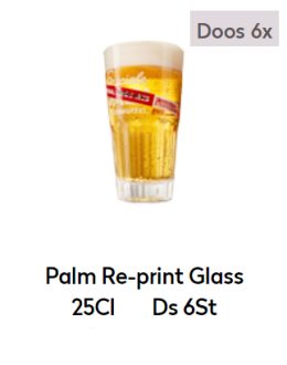 Palm Re-print Glass 25Cl '22 Ds 6St