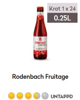 Rodenbach Fruitage fles