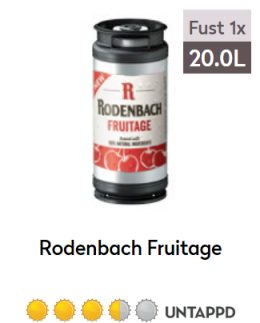 Rodenbach Fruitage fust