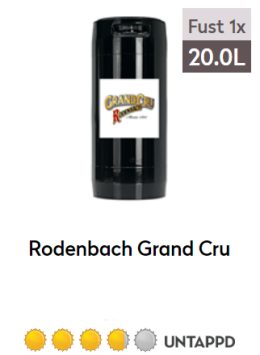 Rodenbach grand cru fust