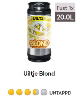 Uiltje Blond 20L