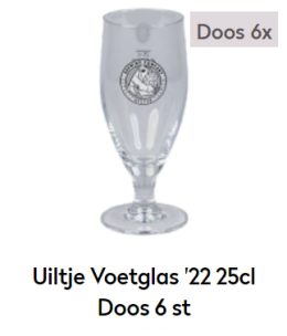 Uiltje Voetglas '22 25cl Doos 6 st