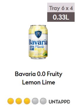Tray 0.0 Lemon Lime 1x24 0,33