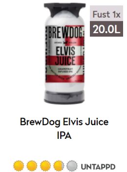 Elvis Juice IPA fust 20L