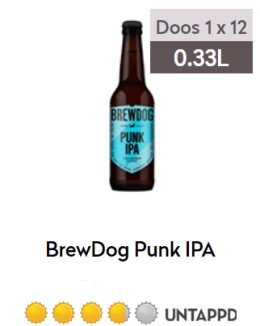 BrewDog Punk IPA fles 0,33
