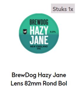 BrewDog Hazy Jane Lens 82mm Rond Bol
