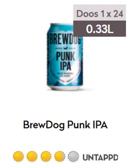 BrewDog Punk IPA blik 0,33