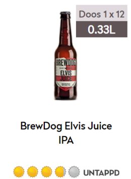Elvis Juice IPA fles 0,33