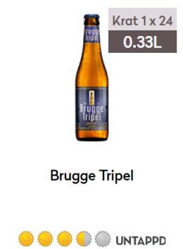 Brugge Tripel fles