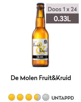 Molen Fruit&Kruid fles 0,33