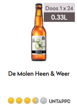 Molen Heen & Weer fles 0,33
