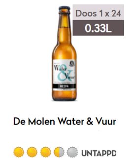 Molen Water & Vuur fles 0,33