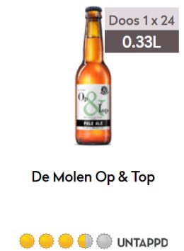 Molen Op & Top fles 0,33