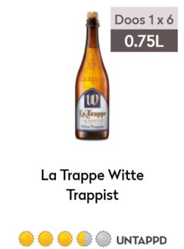 La Trappe Wit 0,75L