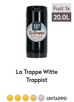 La Trappe Wit 20L