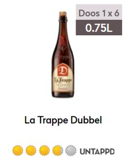 La Trappe Dubbel 0,75L