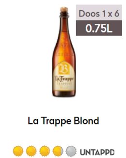 La Trappe Blond 0,75L