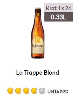 La Trappe Blond 0,33L