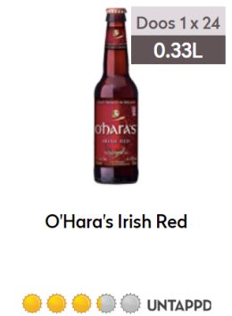 oharas irish red 0,33L