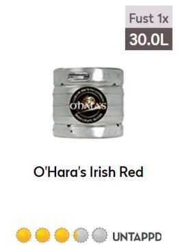 oharas irish red 30L