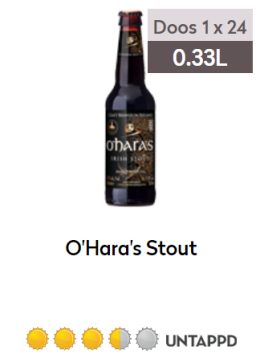 oharas stout fles 0,33