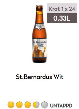St Bernardus Wit fles 0,33