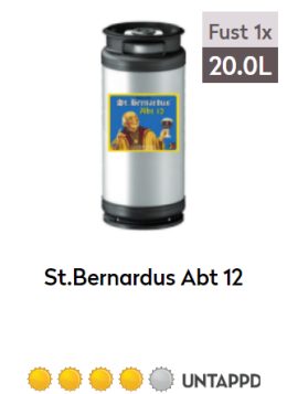 St Bernardus Abt 12 fust 20L